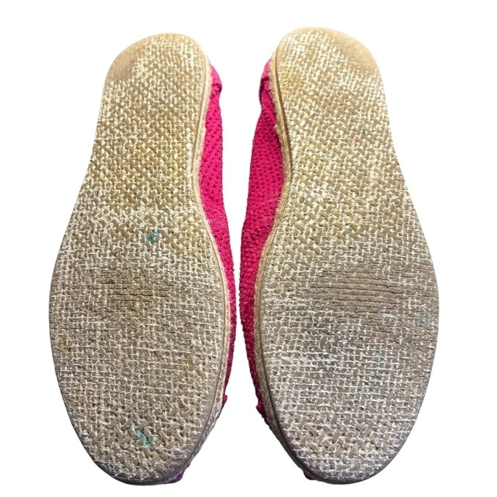 Tom’s Women's Fuchsia Pink Slip-On Woven Espadrilles Size 8